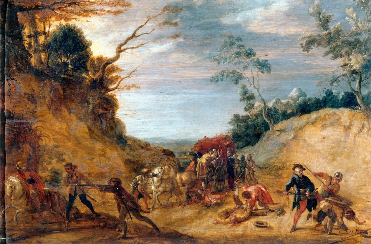 Attacco di banditi a una diligenza - Musee des Beaux, Arts, Valenciennes